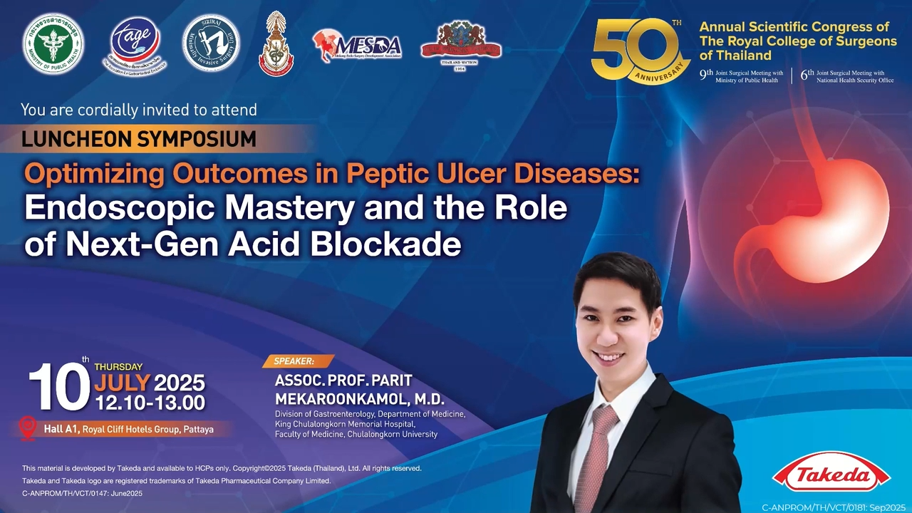 Pre-congress RCST 2025 - Optimizing Outcomes in Peptic Ulcer Diseases: Endoscopic Mastery and the Role of Next-Gen Acid Blockade